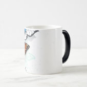 Mug Magique Papillons volants Morpho et Monarch (Devant droit)