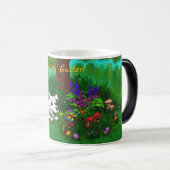 Mug Magique Pâques - Chiot Capo et Papillon (Devant droit)