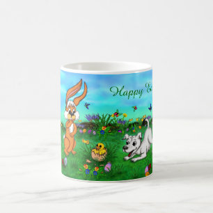 Mug Magique Pâques - Chiot Capo Rabbit et Chick
