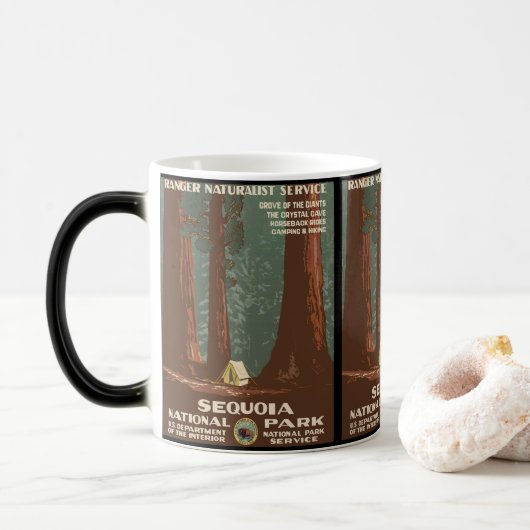 Mug Magique Parc national de Sequoia (Avec donut)