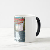 Mug Magique Parc national de Yellowstone, affiche de voyage du (Devant droit)