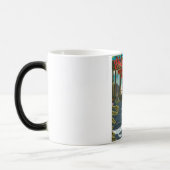 Mug Magique Parc national de Yellowstone, affiche de voyage du (Gauche)