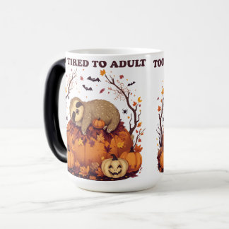 Mug Magique Paresseux trop fatigué pour être adulte