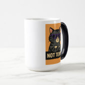 Mug Magique Pas aujourd'hui Chat - Attitude dans le style (Devant droit)