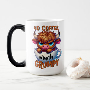 Mug Magique Pas de café beaucoup grincheux 