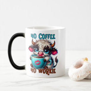Mug Magique Pas de café, pas de travail 