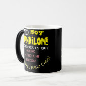 Mug Magique Pas de mandilon de soja, lo que pasa es que quiero (Devant gauche)