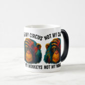MUG MAGIQUE PAS MES SINGES (Devant droit)