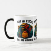 MUG MAGIQUE PAS MES SINGES (Gauche)