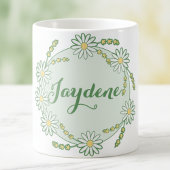 Mug Magique Pastel Yellow Green Custom Daisy