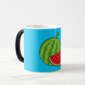 Mug Magique Pastèque et tranche | Ajouter Votre Nom (Devant gauche)