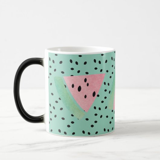 Mug Magique Pastèque Fruit Rose Café Thé (Gauche)