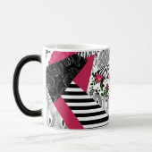 Mug Magique patchwork rouge, populaire, patchwork lancer oreil (Gauche)
