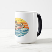 Mug Magique Paul Retro Sunset Name Design (Devant droit)