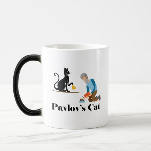 Mug Magique Pavlov's Cat Funny Psychology (Gauche)