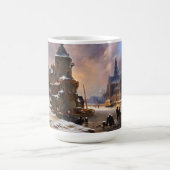 Mug Magique Paysage D'Hiver Avec Frozen River Art Classique (Centre)