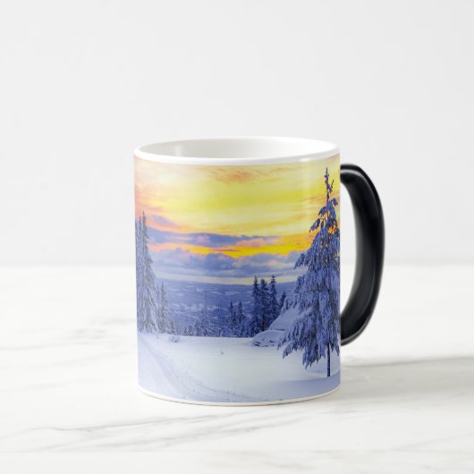 Mug Magique Paysage hivernal (Devant droit)