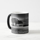 Mug Magique Paysage rural N&B (Devant gauche)