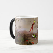 Mug Magique Paysage tropical avec dix colibris (Devant gauche)