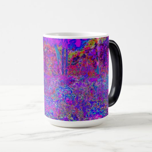 Mug Magique Paysage Violet Impressionniste Psychédélique (Devant droit)