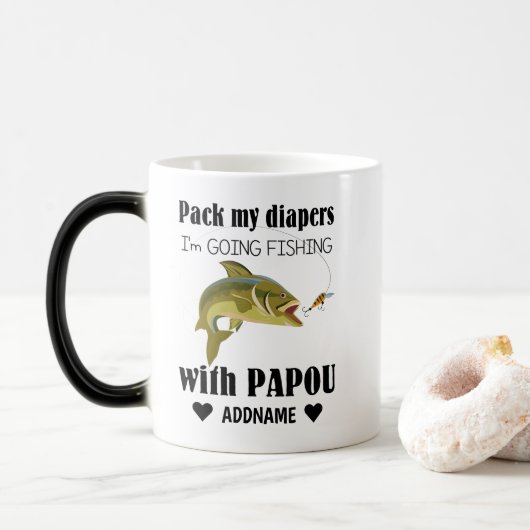 Mug Magique Pêche avec Papou (Avec donut)
