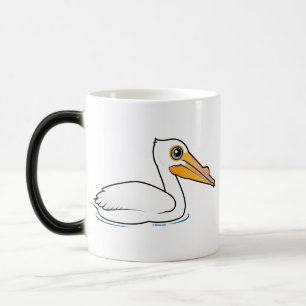Mug Magique Pélican blanc américain de BIrdorable
