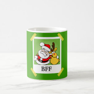 Mug Magique Père Noël et renne BFF