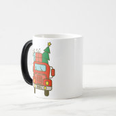 Mug Magique Père Noël vue de devant Joyeux Noël (Devant gauche)