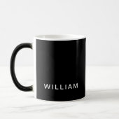 Mug Magique Personalized Black & Monogram with Custom (Gauche)