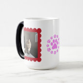 Mug Magique Personalized Cat Photo - 2 Photo Collage (Devant gauche)
