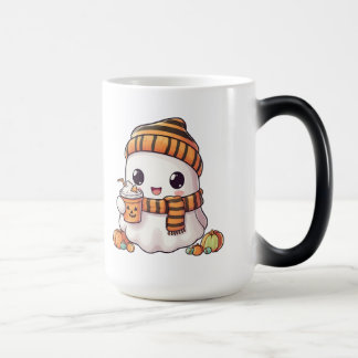 Mug Magique Personalized Cozy Ghost and Pumpkin Spice Autumn M