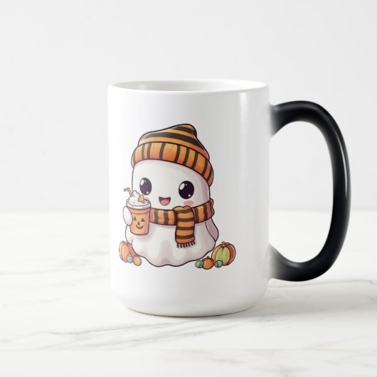 Mug Magique Personalized Cozy Ghost and Pumpkin Spice Autumn M (Droite)