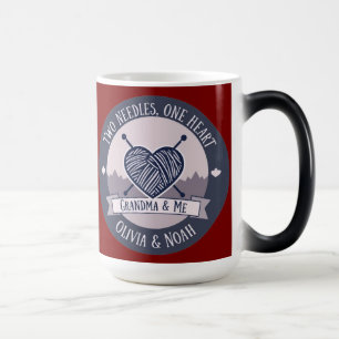 Mug Magique Personalized Grandma & Me Knitting