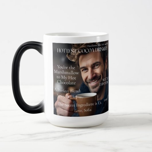 Mug Magique Personalized Hottest Cocoa Drinker Flirty (Gauche)