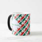 Mug Magique Personalized Mexico Flag Tiled (Devant gauche)