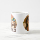 Mug Magique Personalized Photo Retro Bahamas Tropical Beach (Centre)