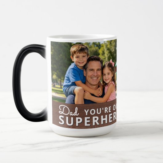 Mug Magique Personalized with 2 Photos and Text (Gauche)