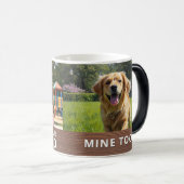Mug Magique Personalized with 2 Photos and Text (Devant droit)