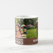 Mug Magique Personalized with 2 Photos and Text (Centre)