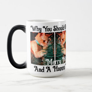 Mug Magique Personnalisation du texte de la photo de Noël de c