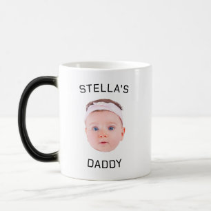 Mug Magique Personnalisé Baby Face Photo Papa Cadeau