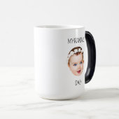 Mug Magique Personnalisé Bébé Visage Photo Papa Enfants mères (Devant droit)