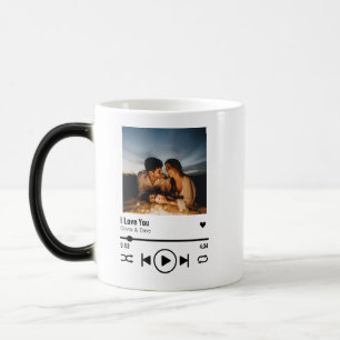 Mug Magique Personnalisée Saint Valentin Photo Song Playlist