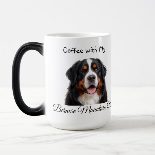 Mug Magique   Pet Photo Bernese Mountain Dog  Personalize (Gauche)