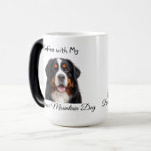Mug Magique   Pet Photo Bernese Mountain Dog  Personalize (Devant gauche)
