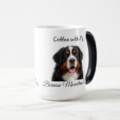 Mug Magique   Pet Photo Bernese Mountain Dog  Personalize (Devant droit)