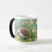 Mug Magique Petit animal de compagnie de hérisson - Design ani (Devant gauche)