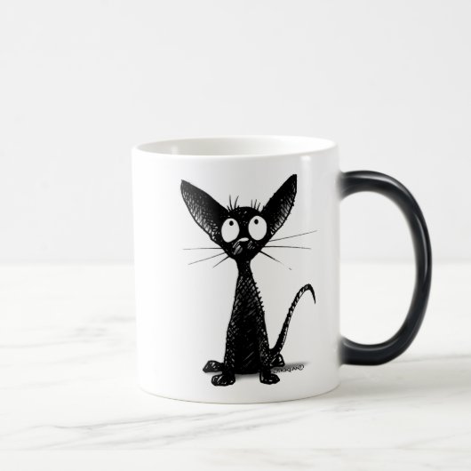 Mug Magique Petit chat noir (Droite)
