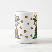 Mug Magique Petit Wanderer mignonne sorcière et chatte magique (Centre)