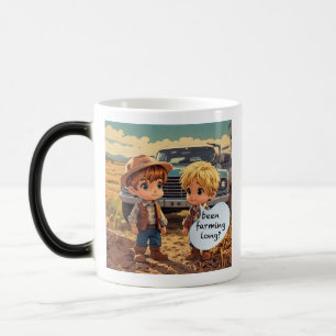 Mug Magique Petits Agriculteurs Garçons - Été Agricole Longtem